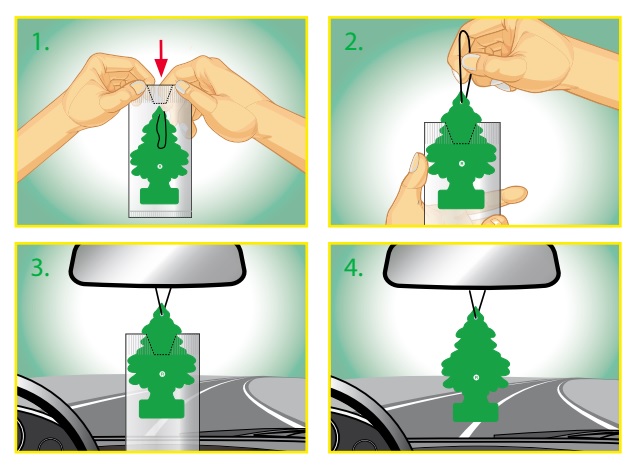 WUNDER BAUM ZAPACH CHOINKA BUBBLE GUM GUMA BALONOW Rodzaj zawieszki