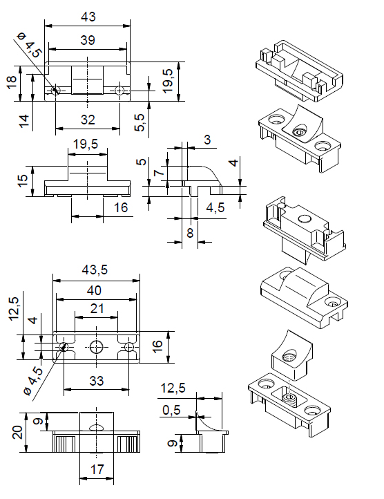 Docisk okna wewnątrz zawias blokada balkonu zamek Rodzaj blokada