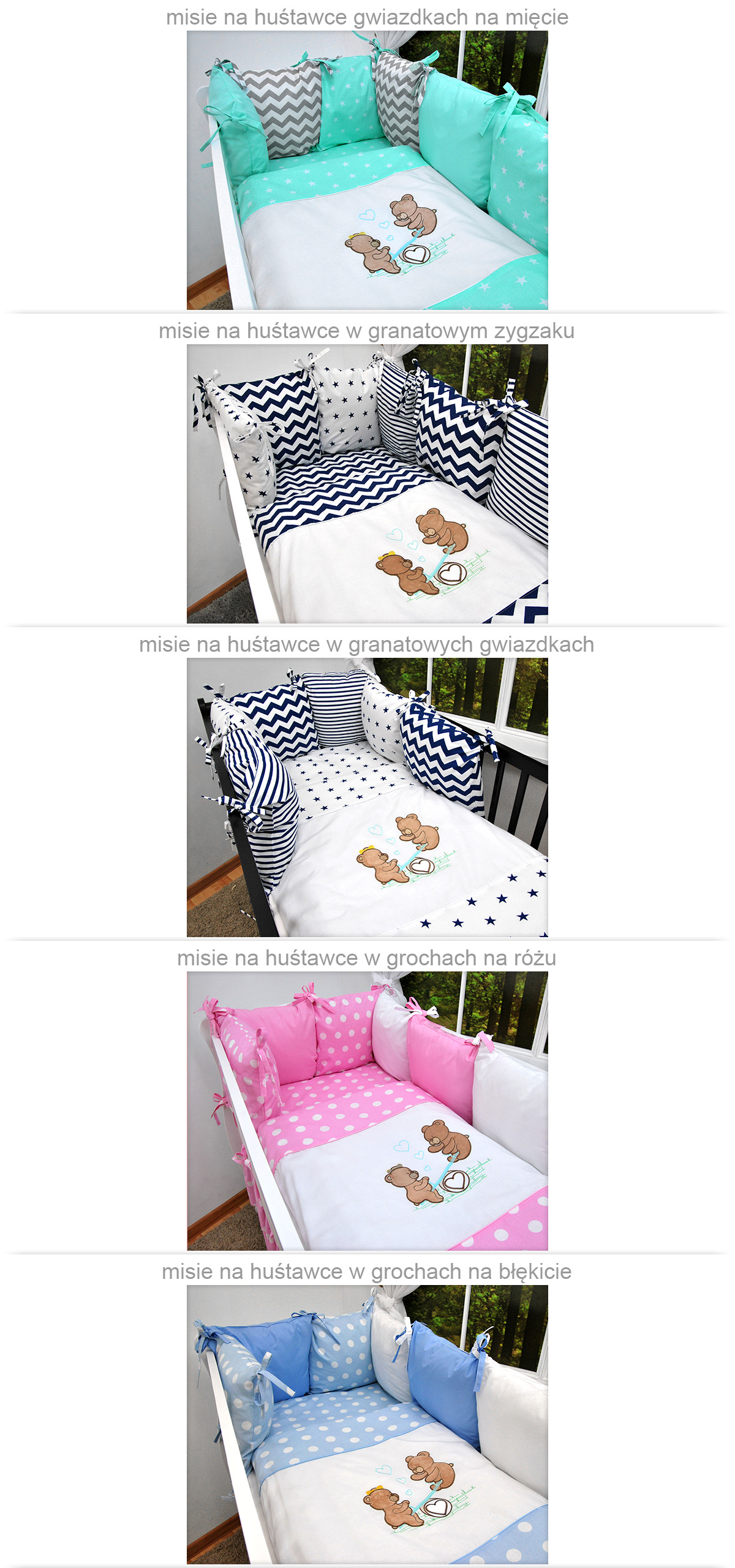 HAFTY POŚCIEL modułowa 14el DARLAND Długość poszewki 40 cm