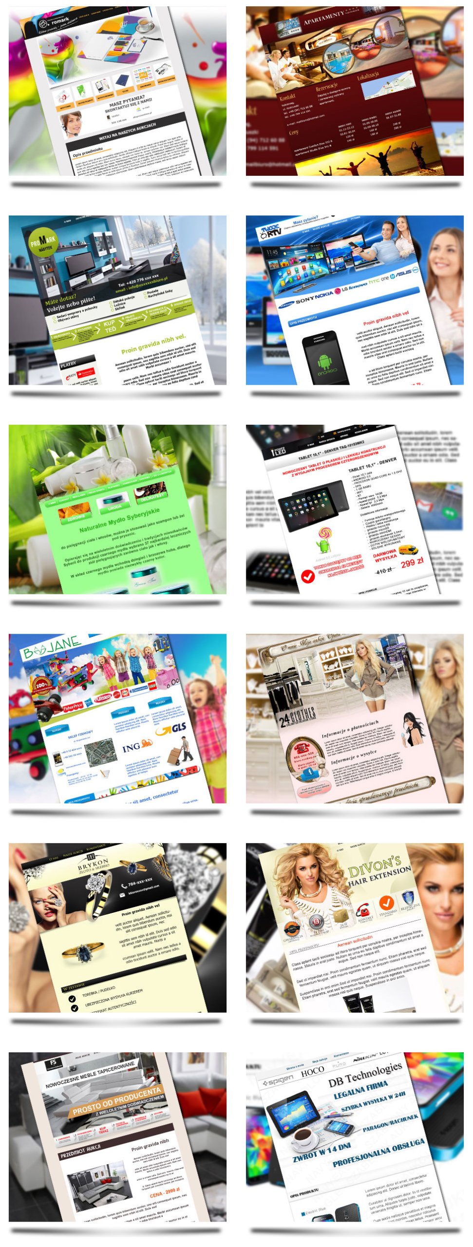 EBAY INDYWIDUALNY INTERAKTYWNY SZABLON AUKCJI Nazwa Szablon aukcji ebay