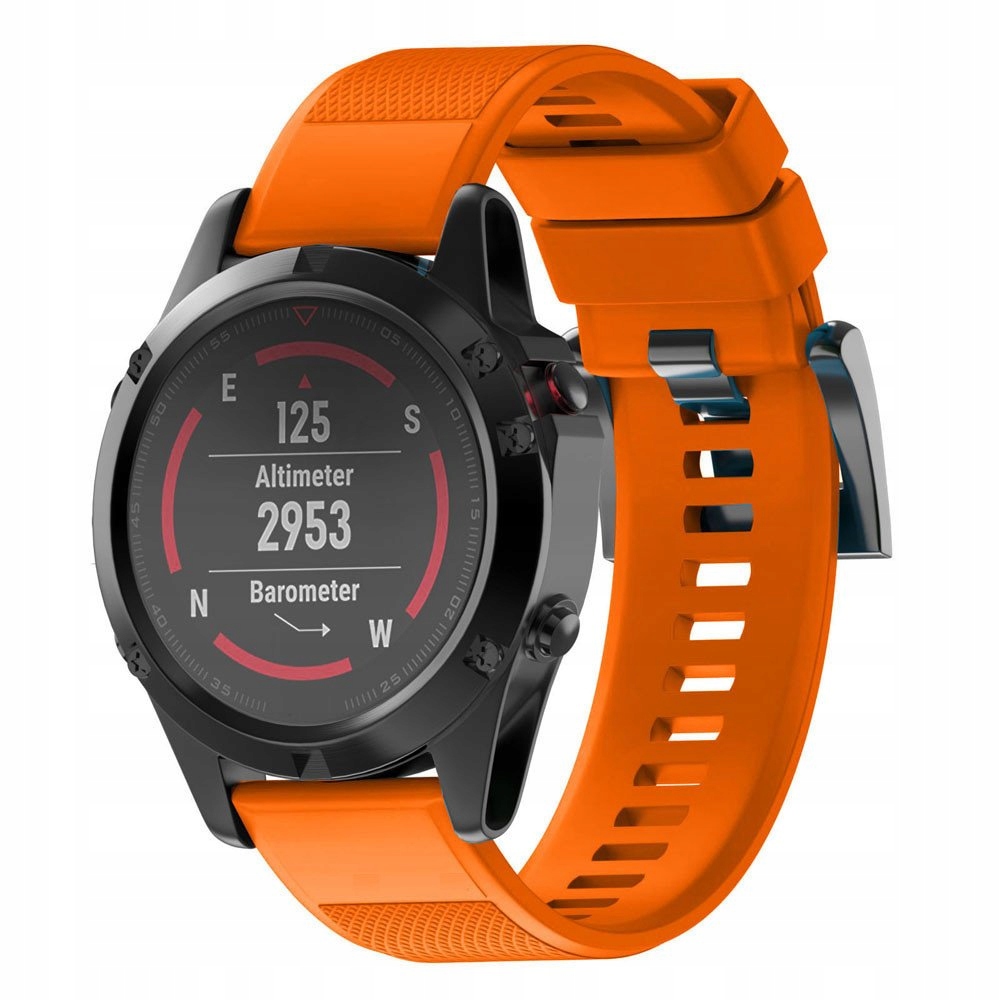 

Pasek do Garmin Fenix 5X 3 Quickfit Pomarańczowy