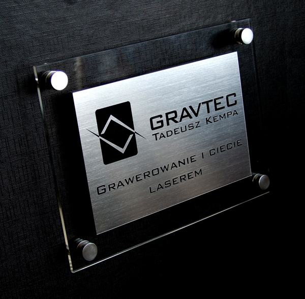 TABLICA INFORMACYJNA SZYLD REKLAMOWY 30x20cm Marka GRAVTEC