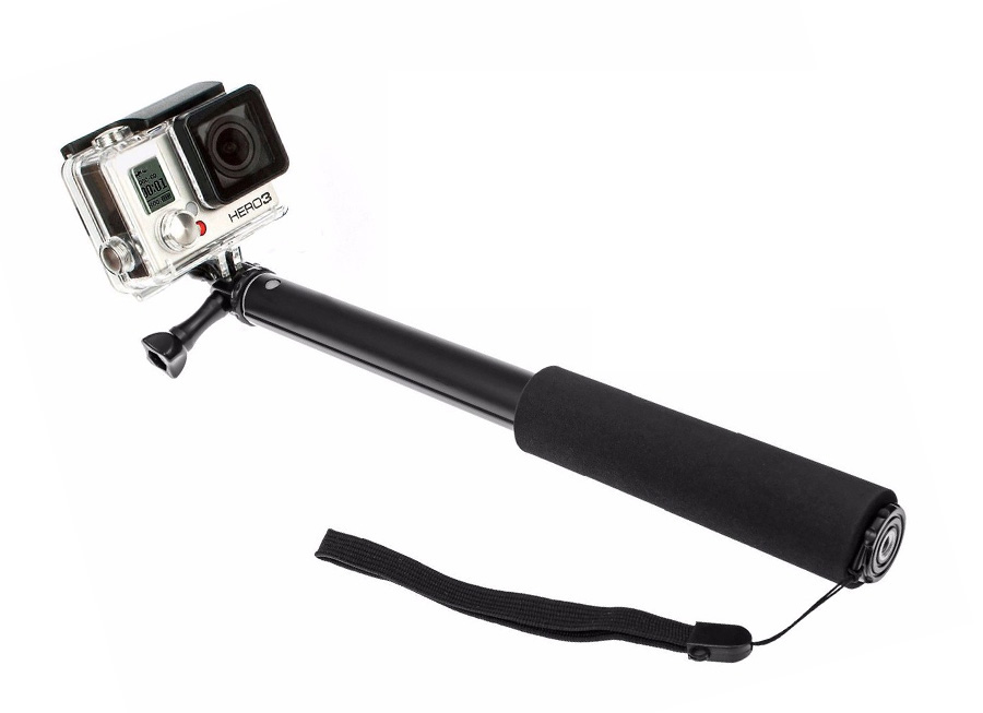 SZTYWNY MONOPOD Z BLOKADĄ DO GOPRO +GWINT 1/4 CALA Marka Suneo