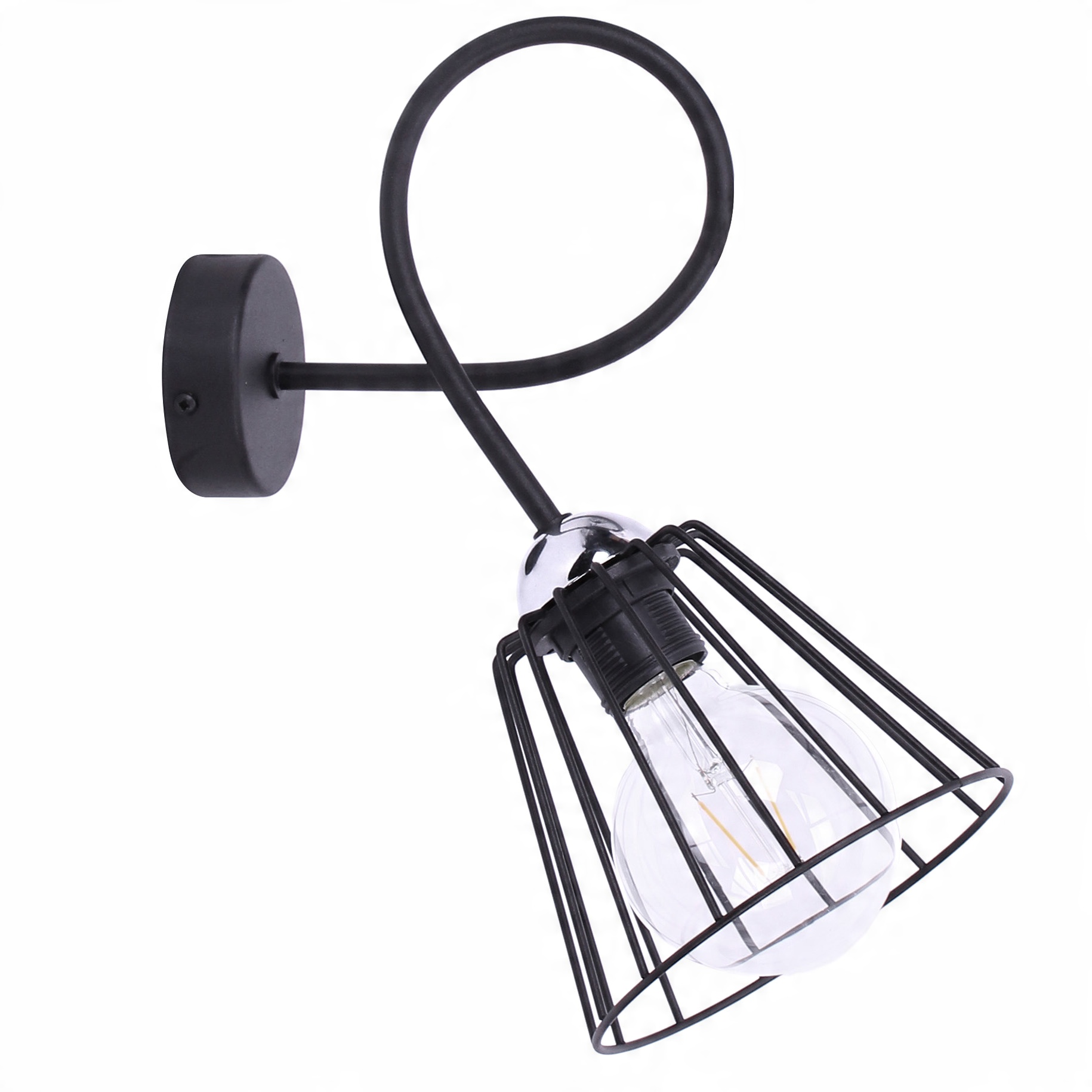 

Stylowy Kinkiet Loft Lampa na Ścianę Edison Led