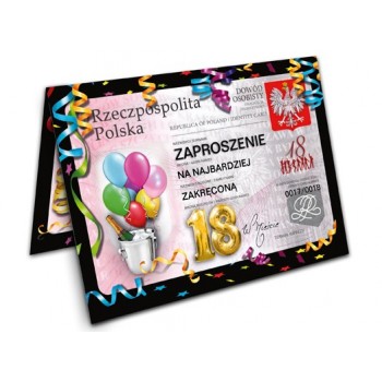 

Zaproszenia na 18 urodziny Dowód