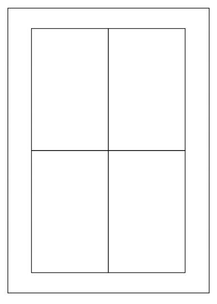 

Arkusze A4 etykiety samoprzylepne 80x127mm /10 szt