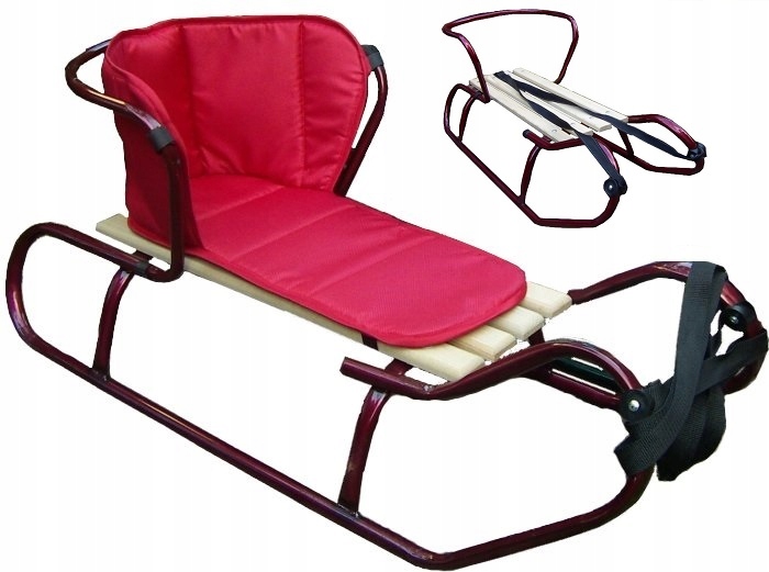 Polskie Sanki Viva Zdejmowane Oparcie Materac