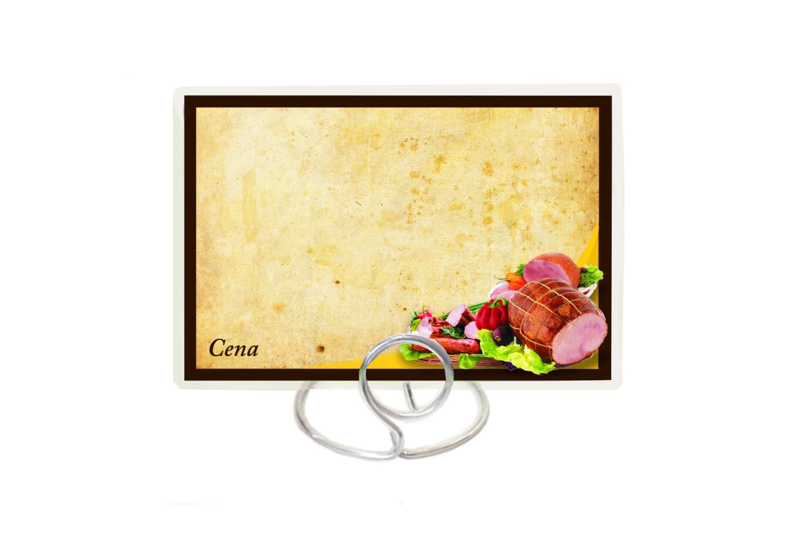 

Cenówki z obrazkiem 65x95mm do sklepu mięsnego- 50