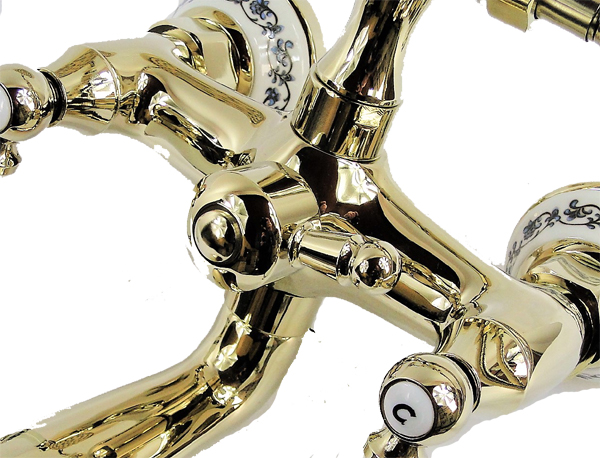 VAŇA RETRO ZLATÁ MASIVNÁ MOSADZ Značka Aqua di Como