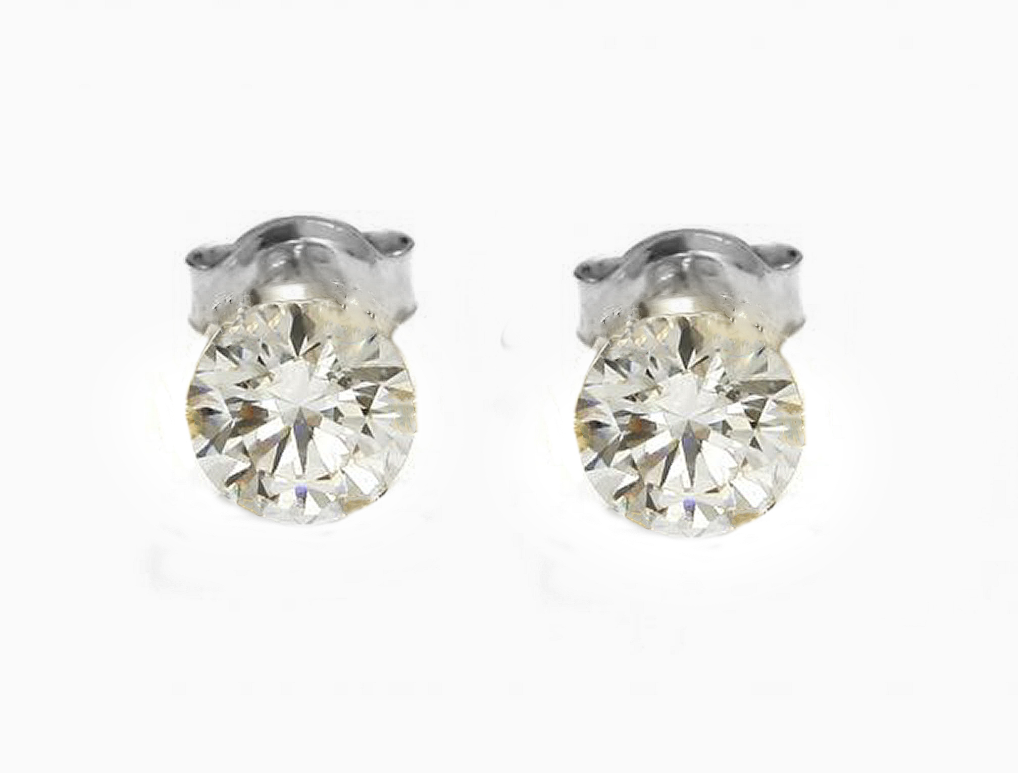 

Swarovski Cyrkonia 6 mm Kolczyki wkrętki Crystal