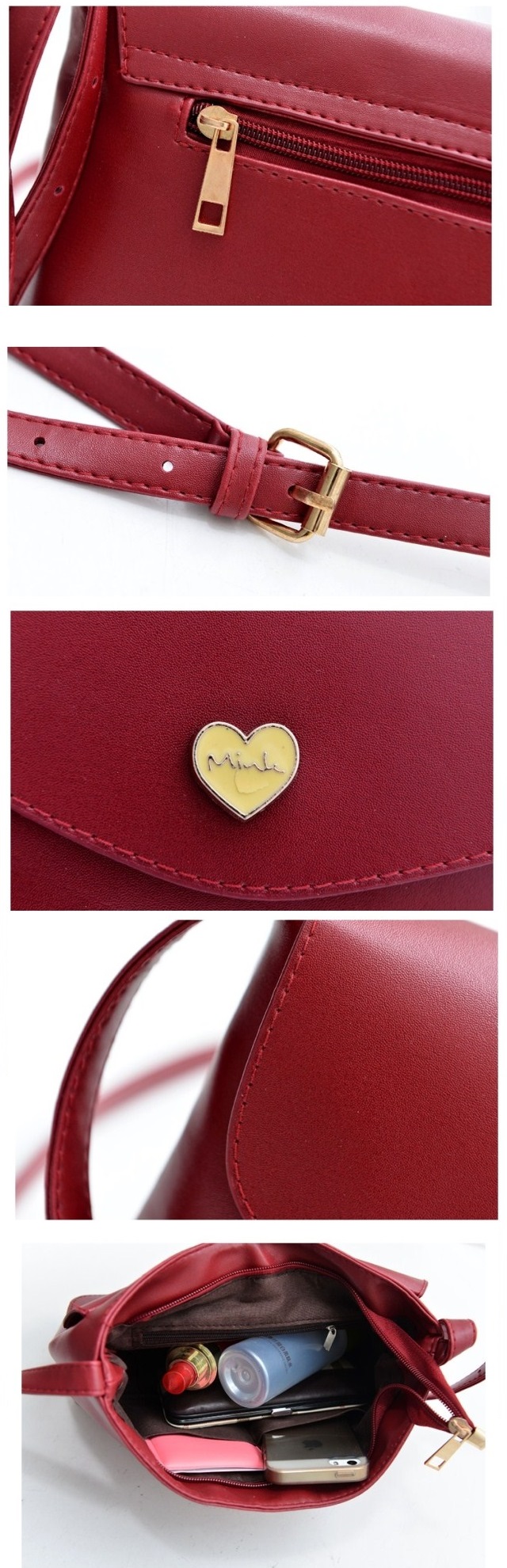 TOREBKA LISTONOSZKA NA DŁUGIM PASKU SERDUSZKO Płeć kobieta