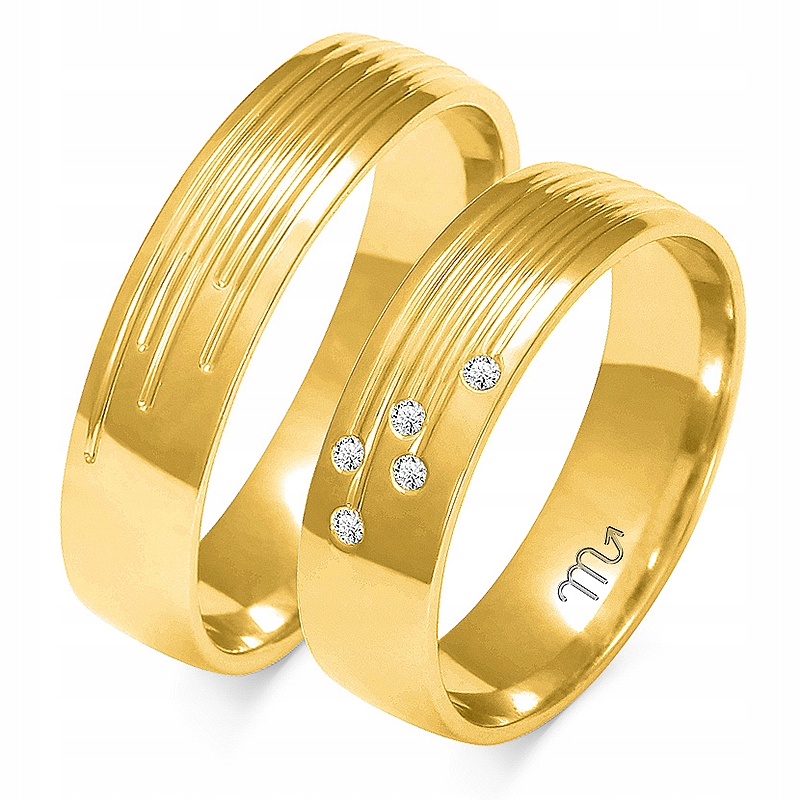 Zlaté Prsteny 14K 5,5 mm Brylant id A-133