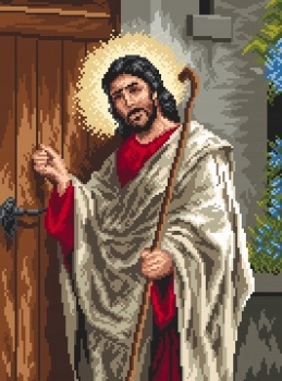 Výšivka křížová sada, kanva+mulina+jehly, 30x41