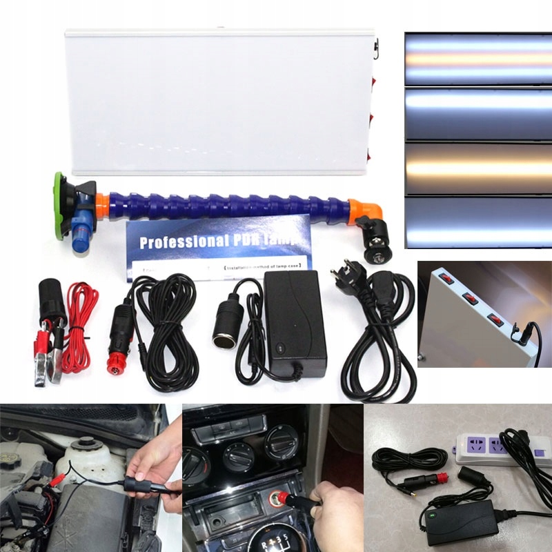 Lampa cieniowa PDR usuwanie wgniecen PDR tablica