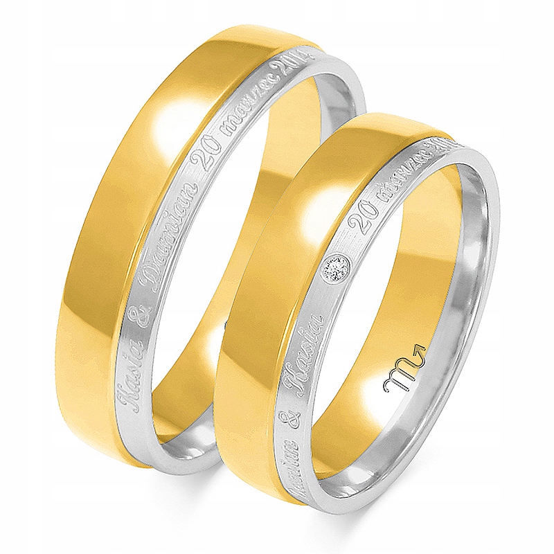 Zlaté Prsteny 14K 5,5 mm Zirkon id A-229