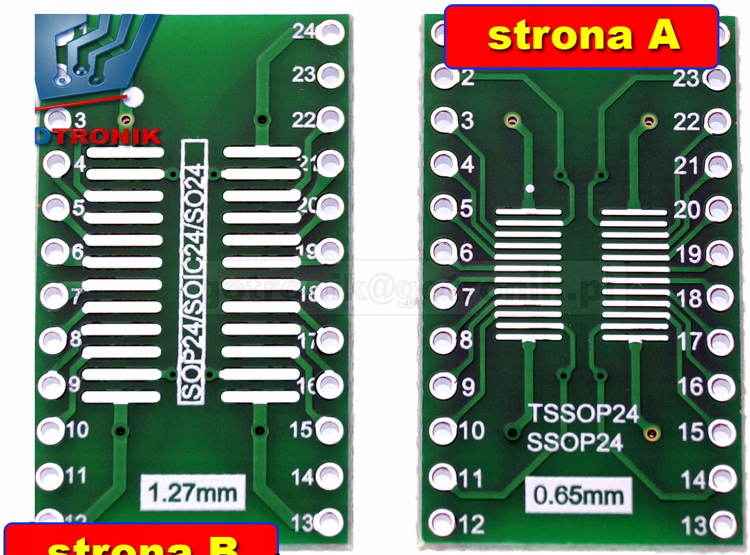 

Płytka drukowana TSSOP24/SOP24 na DIP24____PCB-122