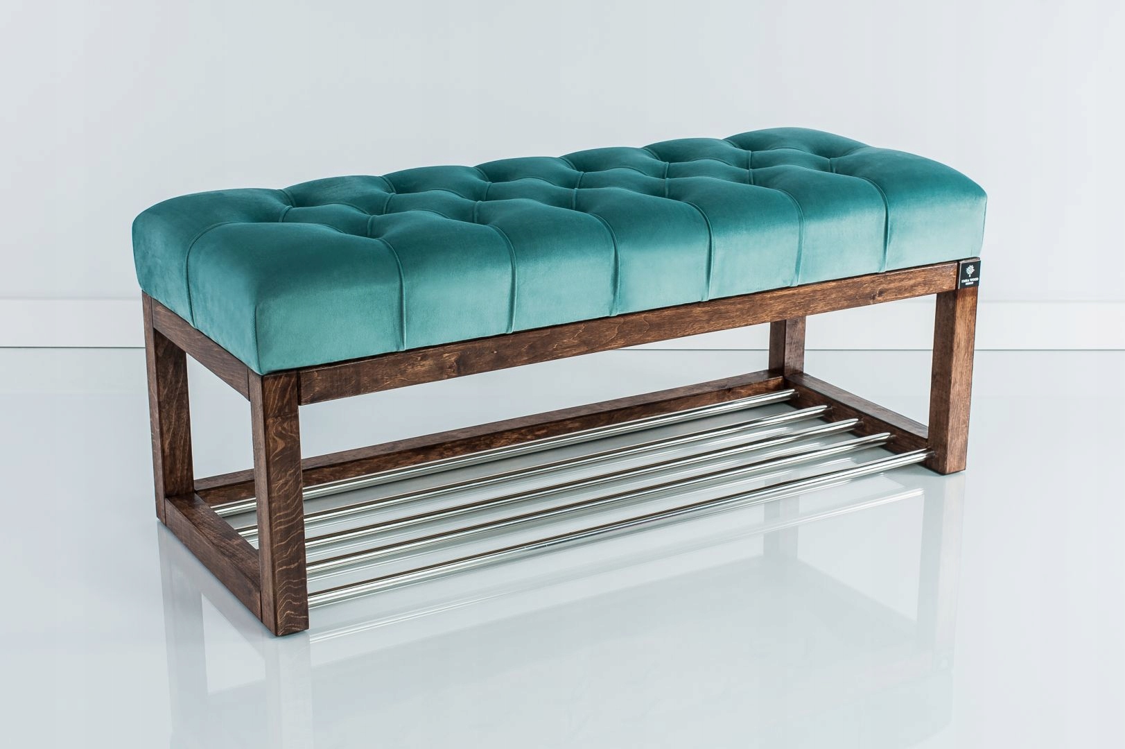 80 Producent Ławka Pufa Pikowana Mięta EMRA WOOD Kolor korpusu biały