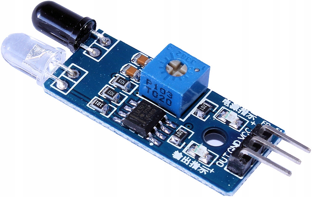 

Detektor Przeszkód Ir LM393 Czujnik Odbiciowy