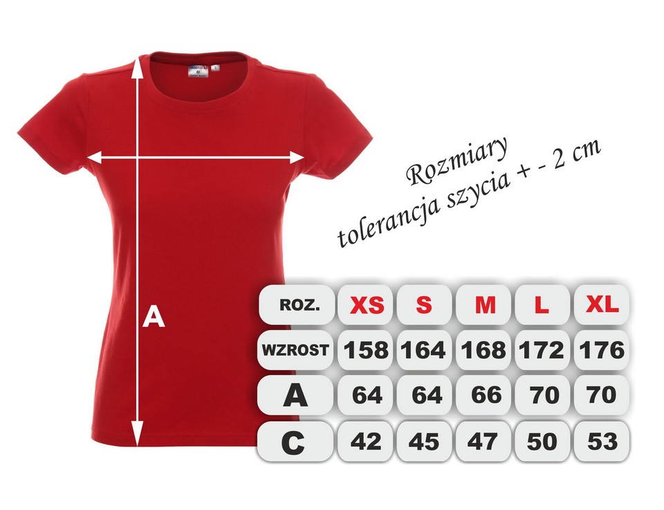 KOSZULKA POLSKI, KIBICA WŁASNY NAPIS IMIĘ dam S Marka Promostars
