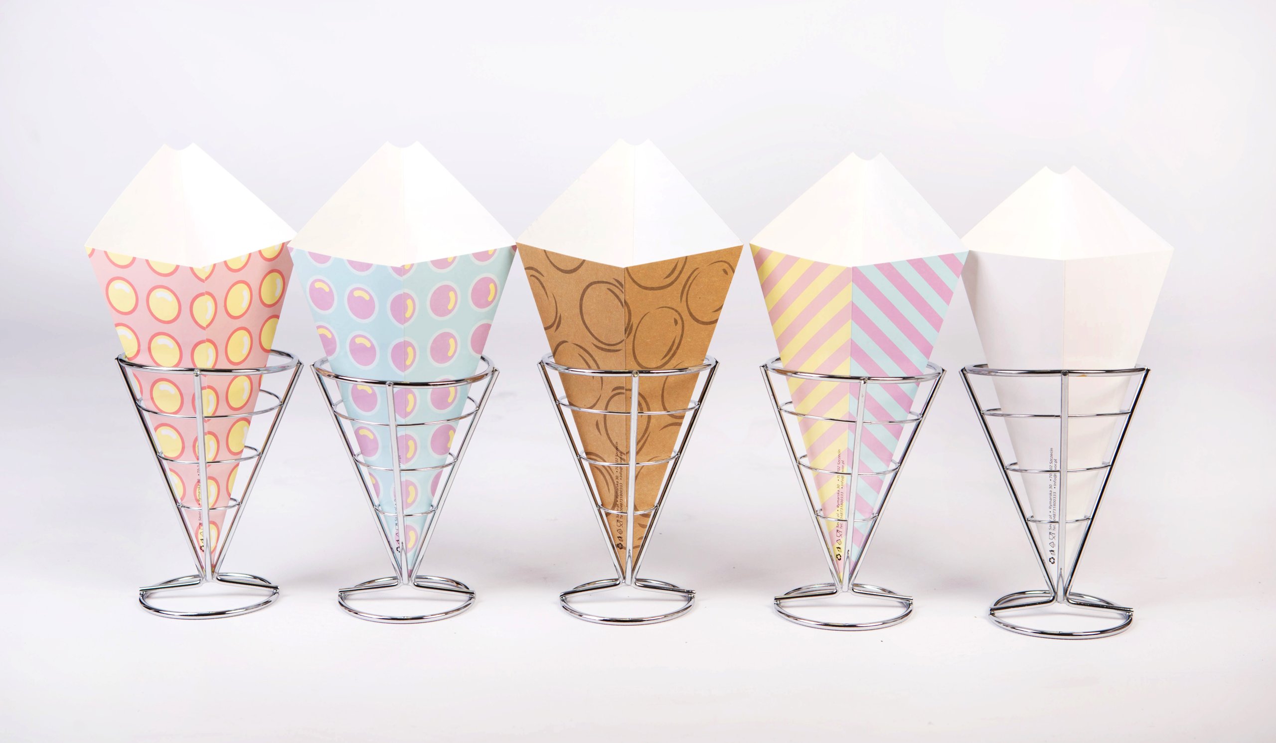 ROŻKI NA BUBBLE WAFFLE, CHURROSY 350 ML PASKI Marka inna