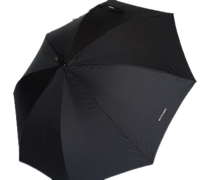 

Wittchen parasol męski laska szyta rączka czarny.