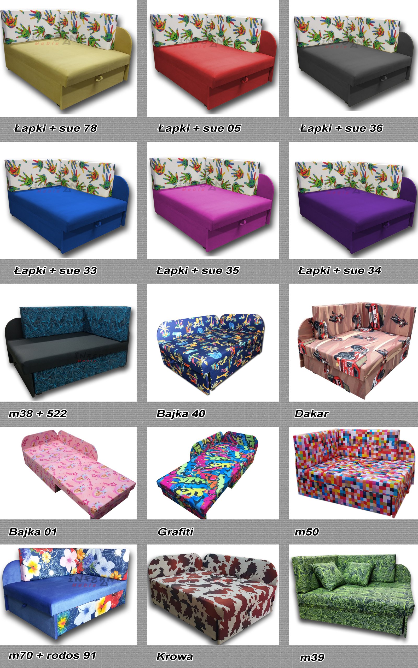 Narożnik dziecięcy, PRODUCENT, kubuś, sofka, łóżko Płeć chłopcy dziewczynki