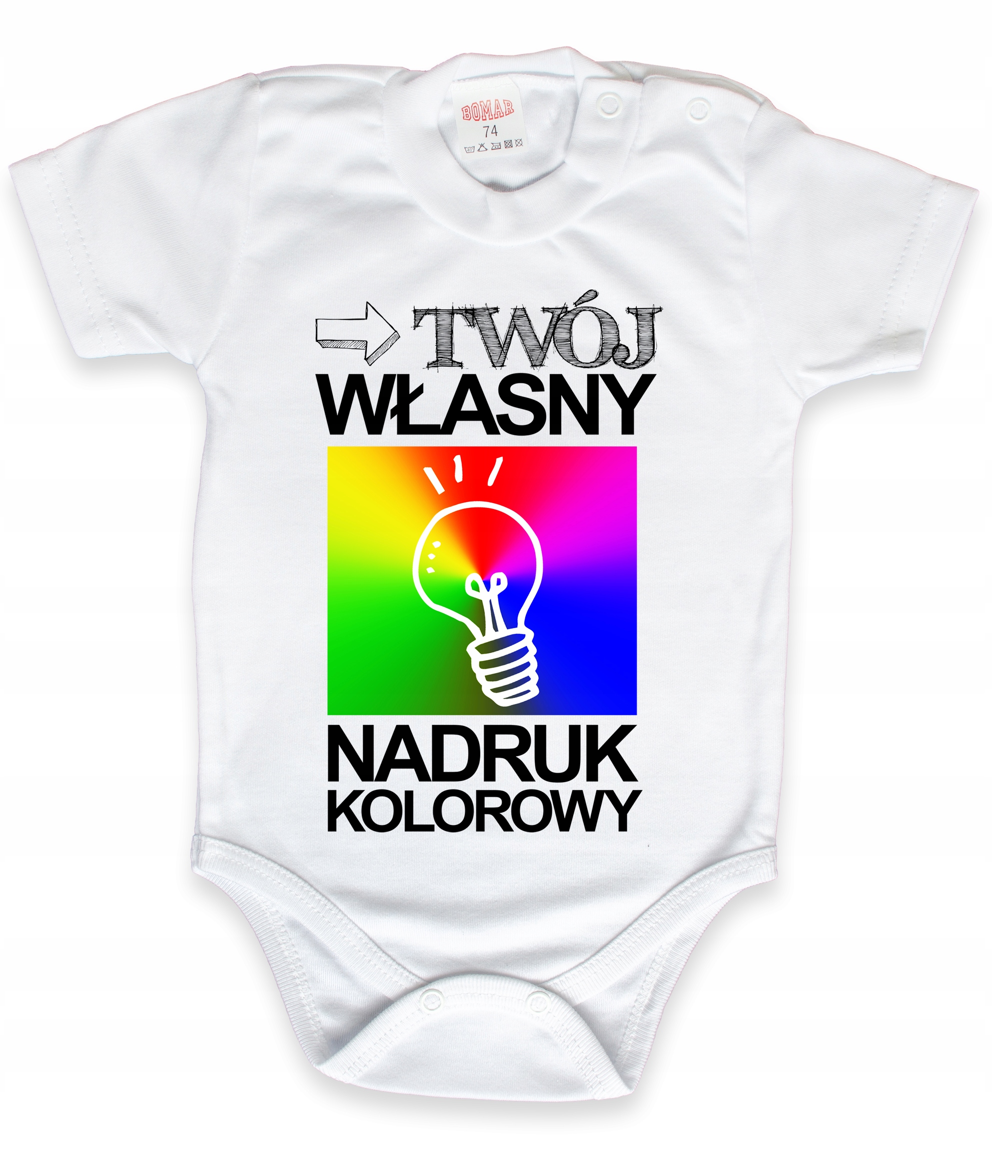 

Białe Body z Własną Grafiką zdjęciem r. 62