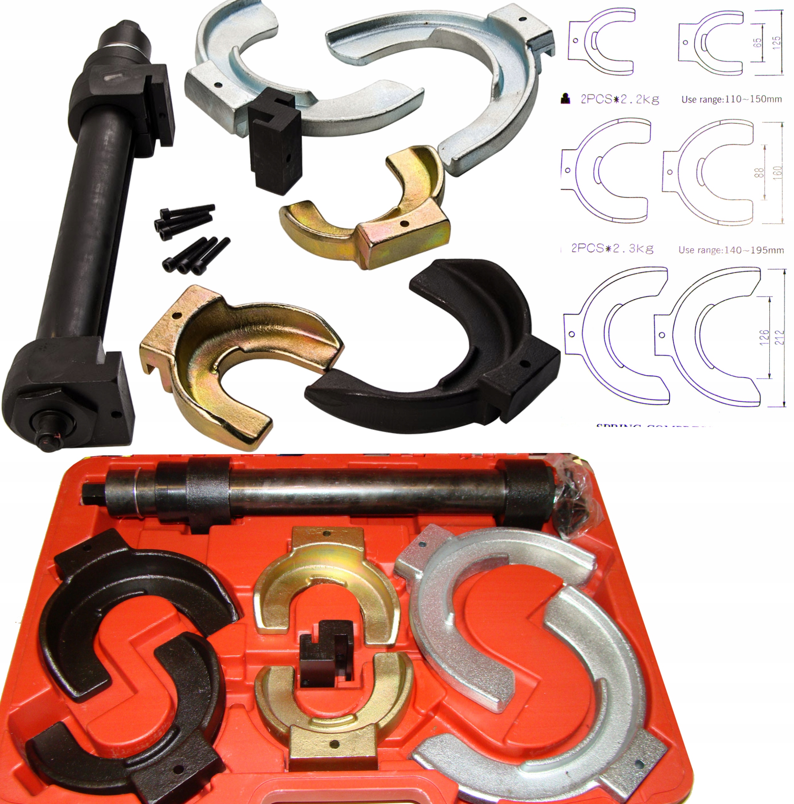 SCIAGACZE DO SPREZYN MCPHERSON TALERZOWE 80 195 MM