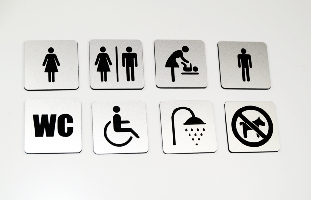 Piktogram, znak TOALETA, WC duży wybór ! grawer ! Kod producenta TNDP88