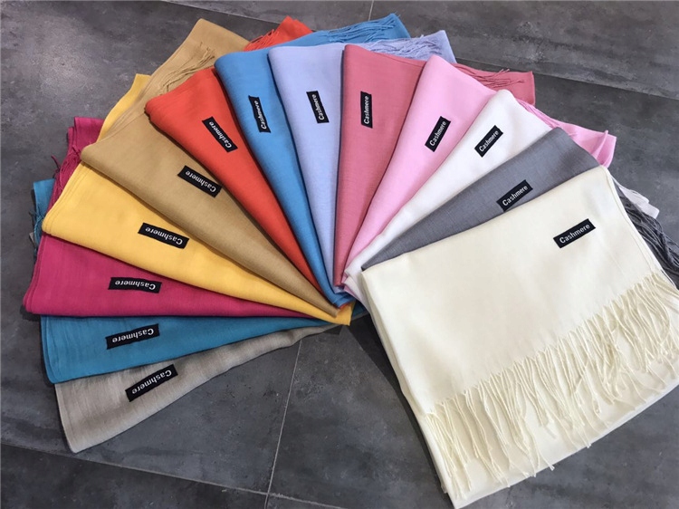 DUŻY SZAL szalik kaszmirowy KASZMIR MUSZTARDOWY Płeć kobieta