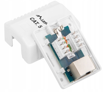 

Gniazdo natynkowe Lanberg 1x RJ-45 Kat. 5E Ftp