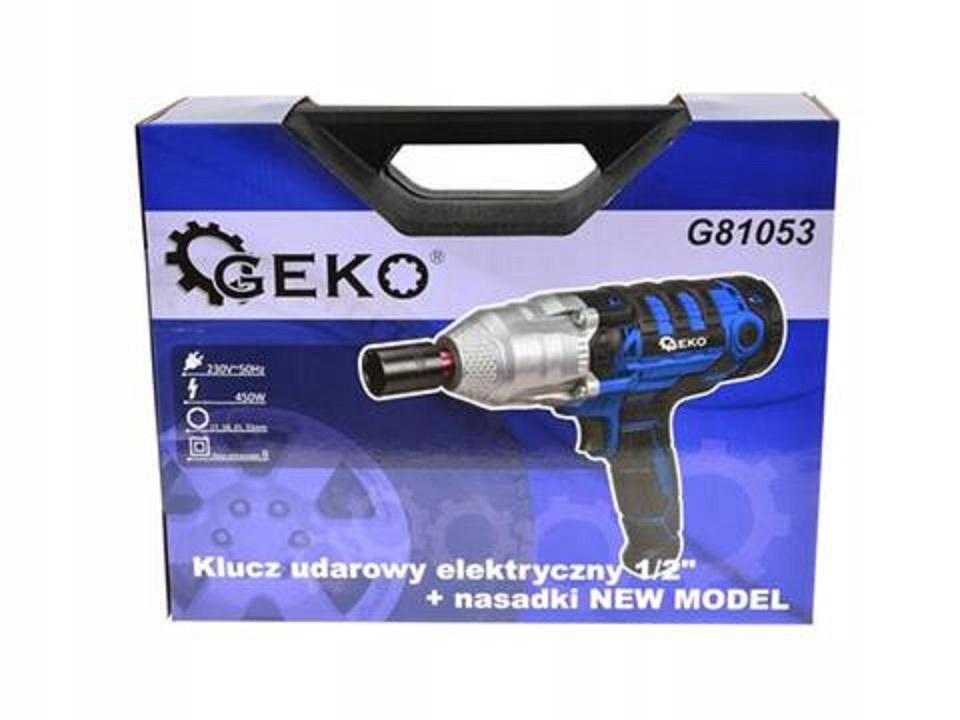 KLUCZ ELEKTRYCZNY UDAROWY DO KÓŁ 720 NM 450 W 1/2 Waga produktu z opakowaniem jednostkowym 4.25 kg