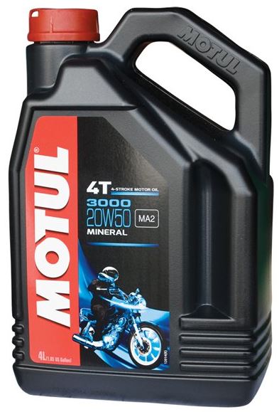 MOTUL 3000 МИНЕРАЛЬНОЕ МОТОРНОЕ МАСЛО 4T 20W50 4L