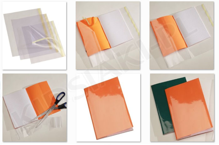 OKŁADKI SAMOPRZYLEPNE A4 KSIĄŻKI ZESZYTY 5SZT s5z Marka Inna