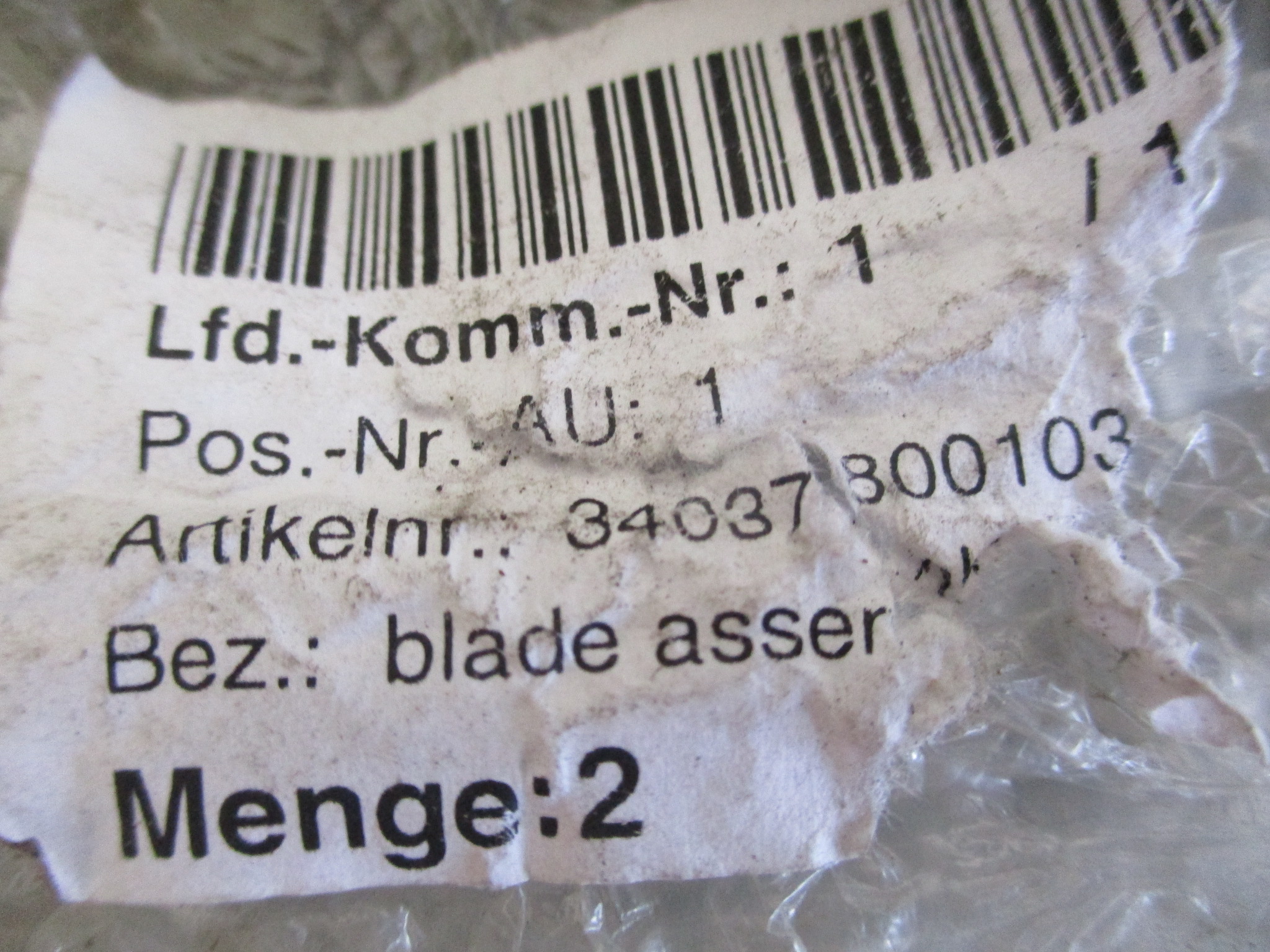 Ostrze do nożyc do żywopłotu BG EH GLTH 6051 Kod producenta 6051