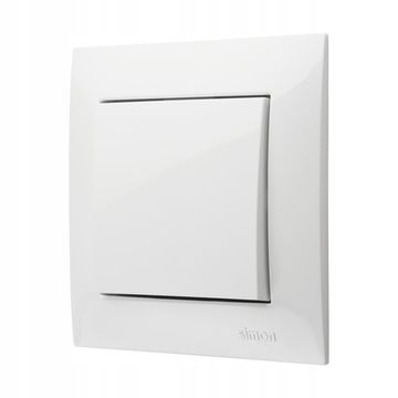 SIMON 54 ramka pojedyncza biała DR1/11 Kolor biały