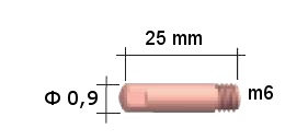 Aktuálny hrot trysky MB15 TW15 0,9 mm M6