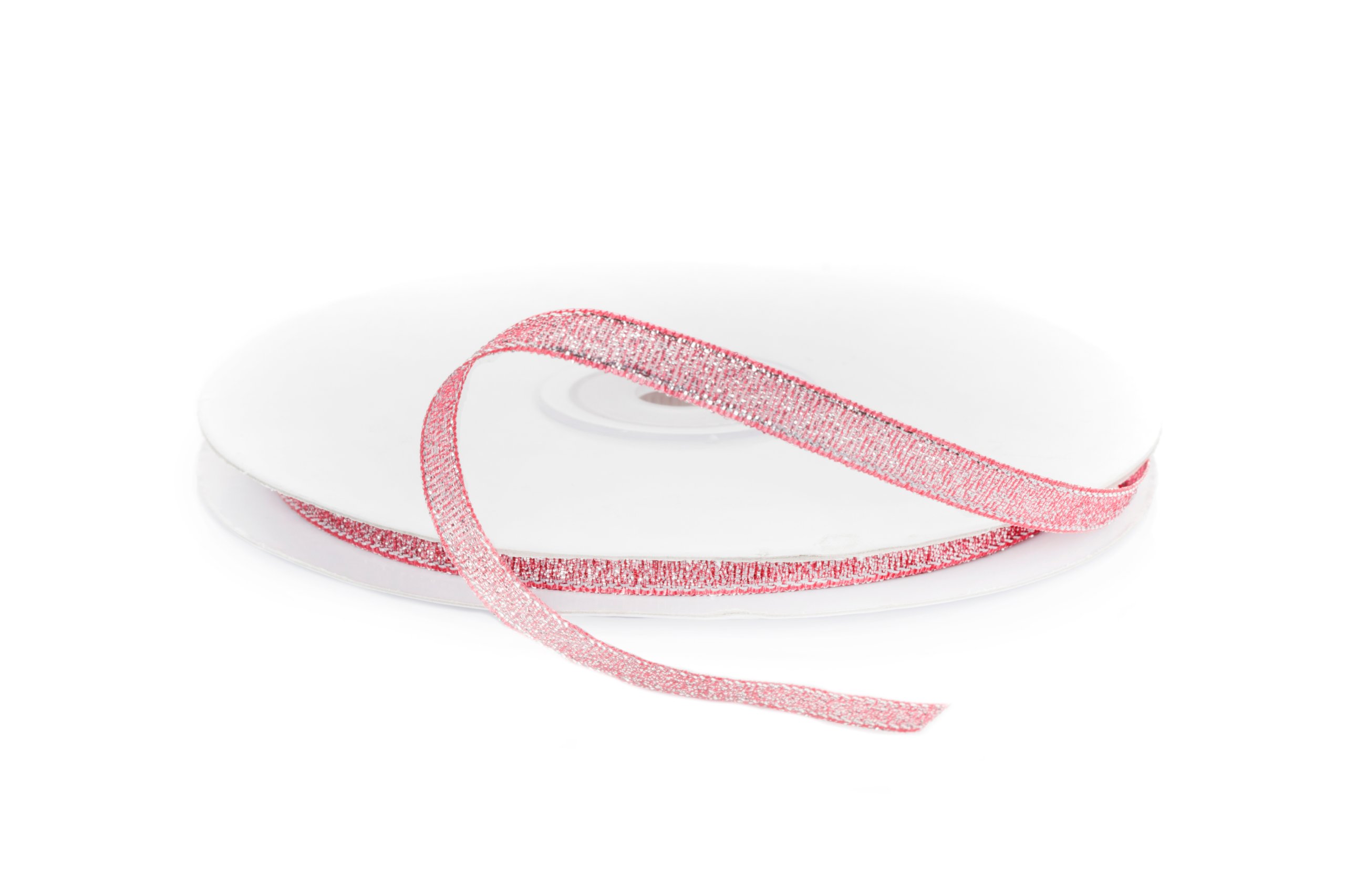 

Tasiemka Brokatowa Różowa Wstążka 12mm 001