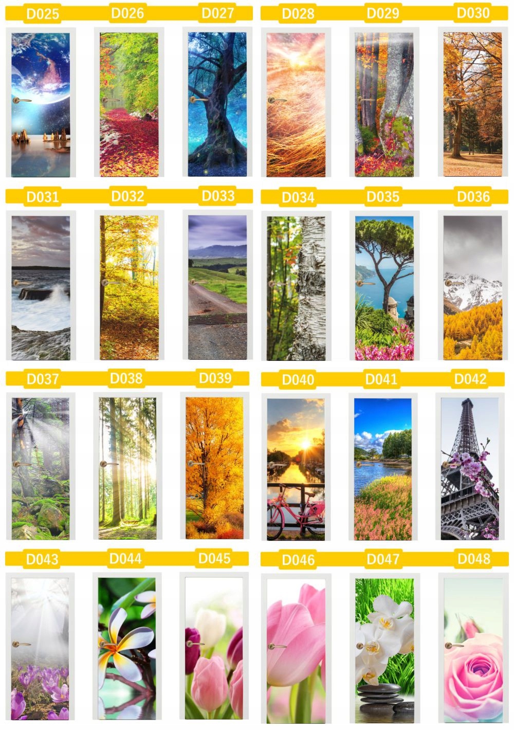 FOTOTAPETA NAKLEJKA samoprzylepna na drzwi laminowana Marka agmART