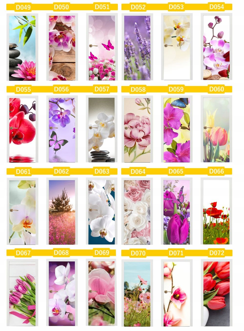 FOTOTAPETA NAKLEJKA samoprzylepna na drzwi laminowana Szerokość naklejki 95 cm