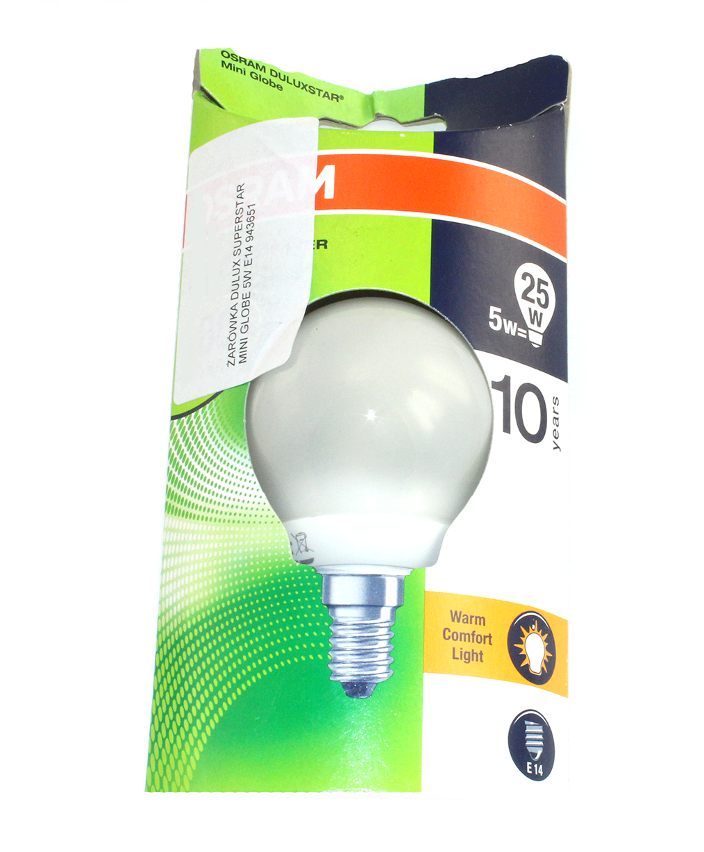 OSRAM Duluxstar Mini Globe 20 W E27 2500 K Warm Comfort Light