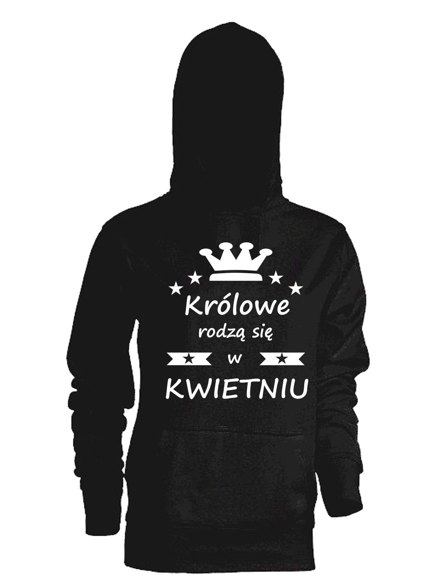 

Bluza z kapturem Królowe Rodzą Się W Kwietniu