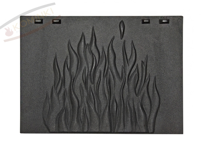 Płyta żeliwna tylna do wkładu kominka 49x36 TYP3 Typ Inne elementy