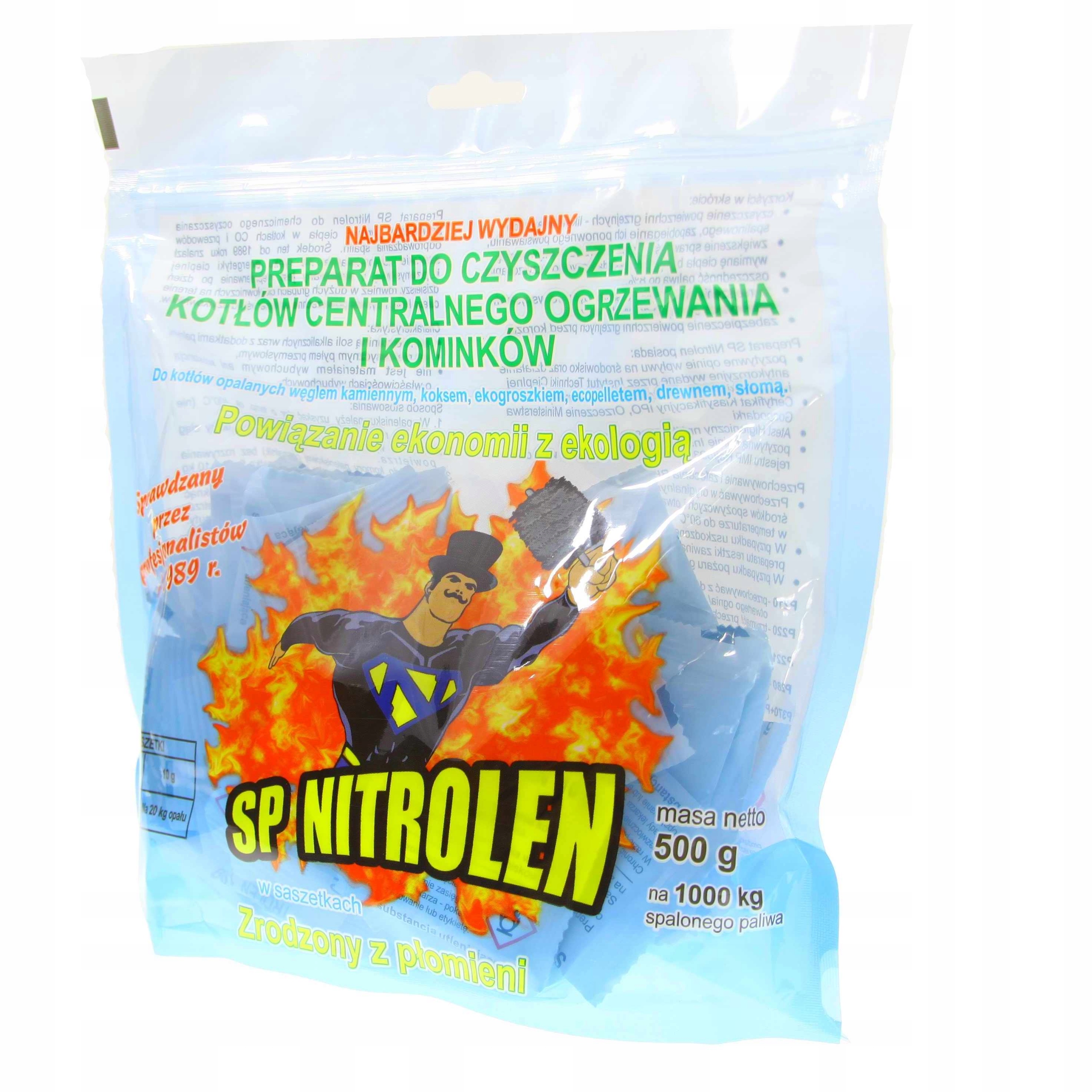 

Nitrolen Do Czyszczenia Kotłów, Kominków sadza 10g