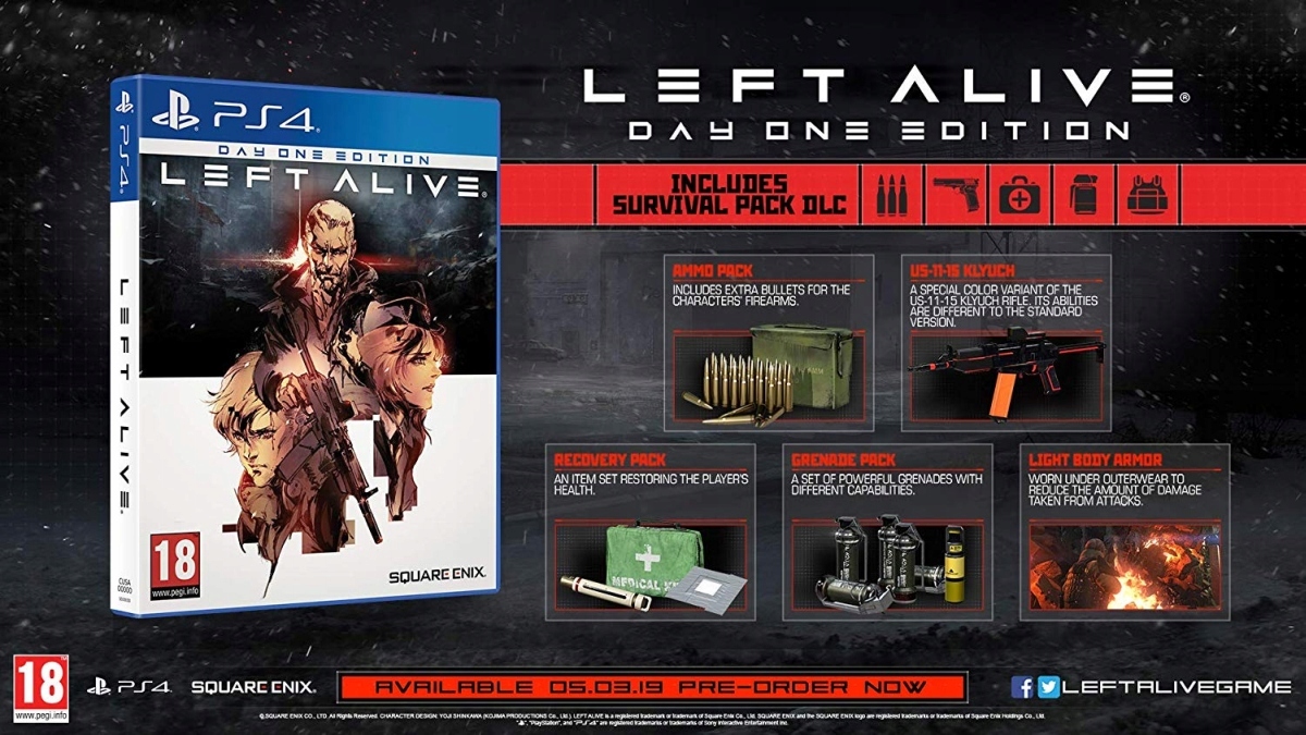 Left Alive Day One Edition Ps4 Playstation 4 Stan Nowy Allegro Pl