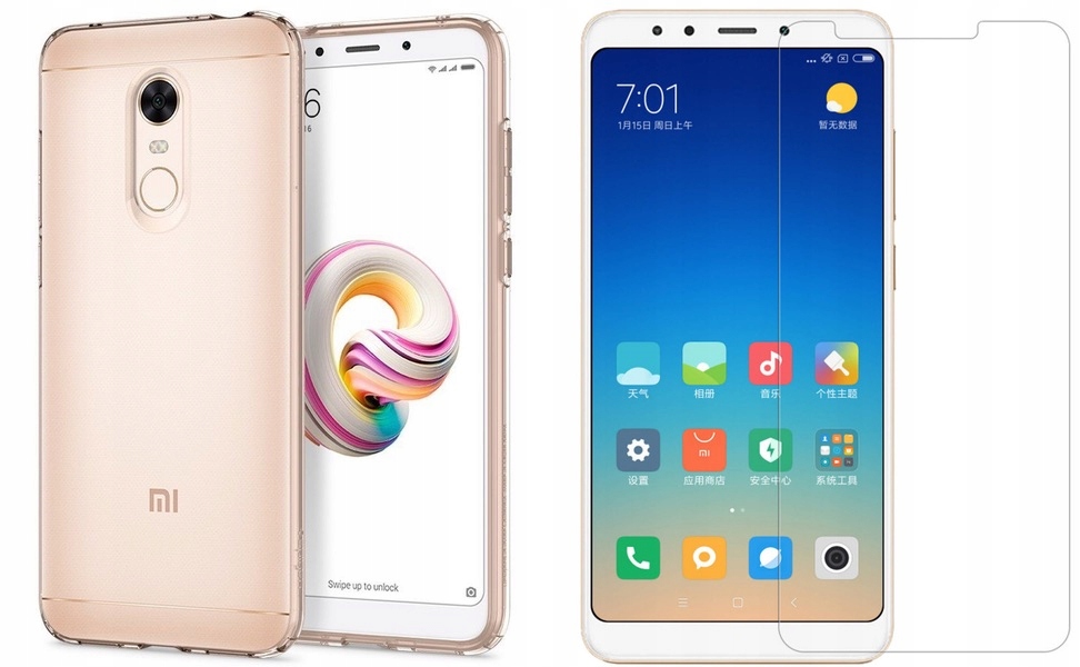 

Etui Do Redmi 5 Plus Spigen Liquid Crystal + Szkło