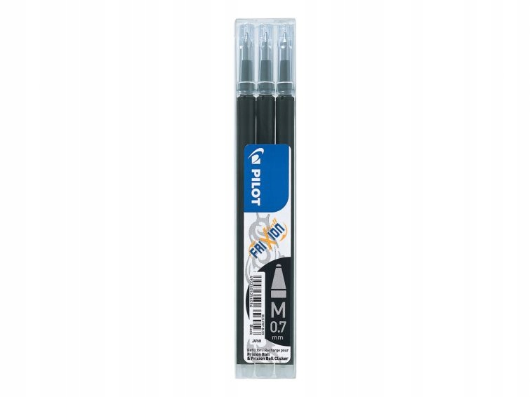 

Pilot Wkład 3 Szt Frixion Ball Czarny 0.7 medium
