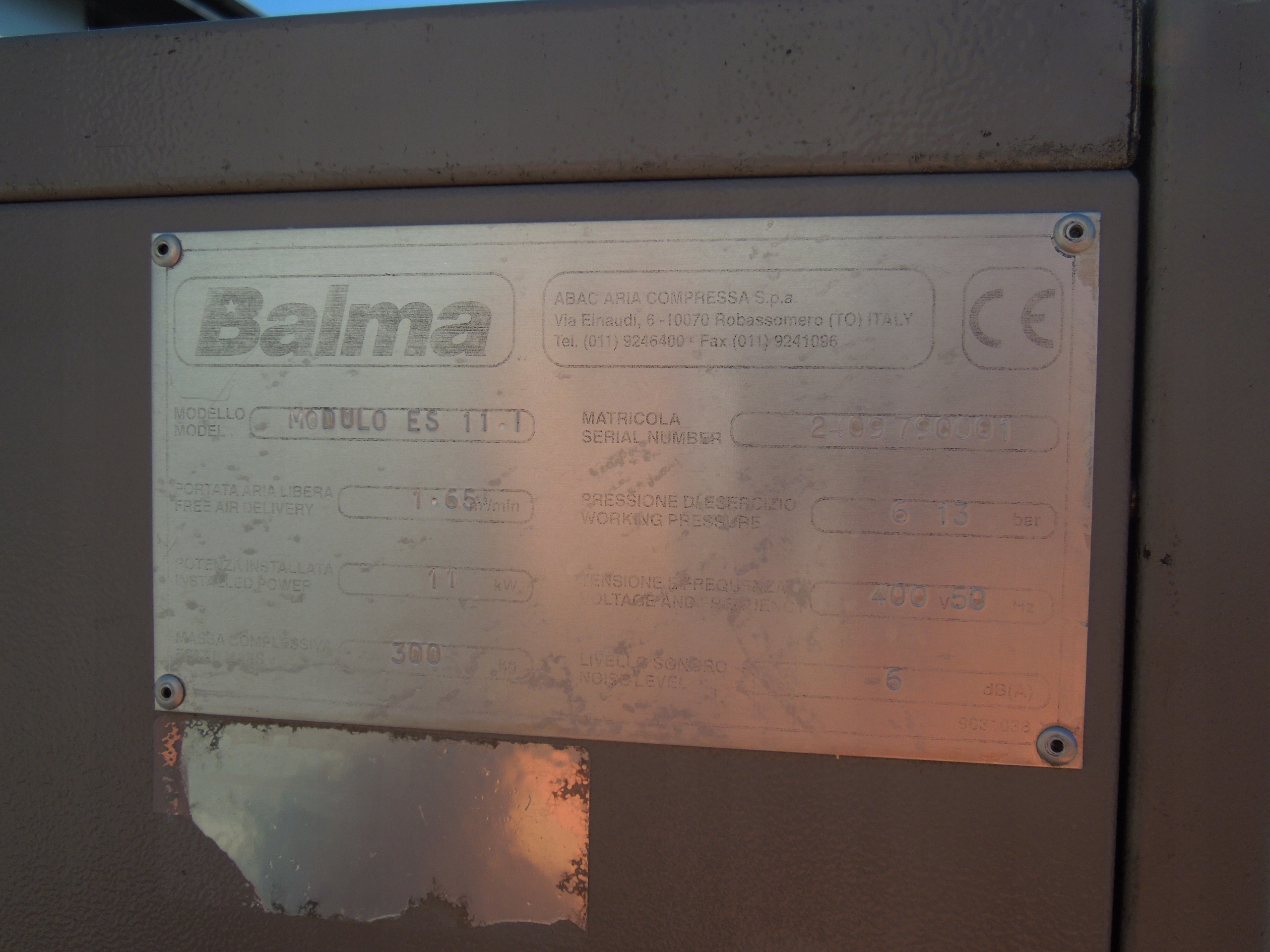 KOMPRESOR ŚRUBOWY BALMA 11KW FALOWNIK!!! Model 0