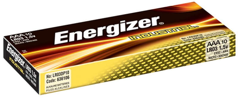 

Bateria Energizer Industrial Aaa LR03, 1,5V, 10SZT