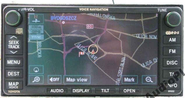 TOYOTA RAV4 AVENSIS GPS MODUŁ AUDIO GŁOWICA UKF